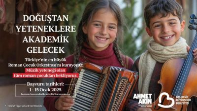 Balıkesir Büyükşehir Belediyesi tarafından Türkiye’nin en büyük Roman Çocuk Orkestrası