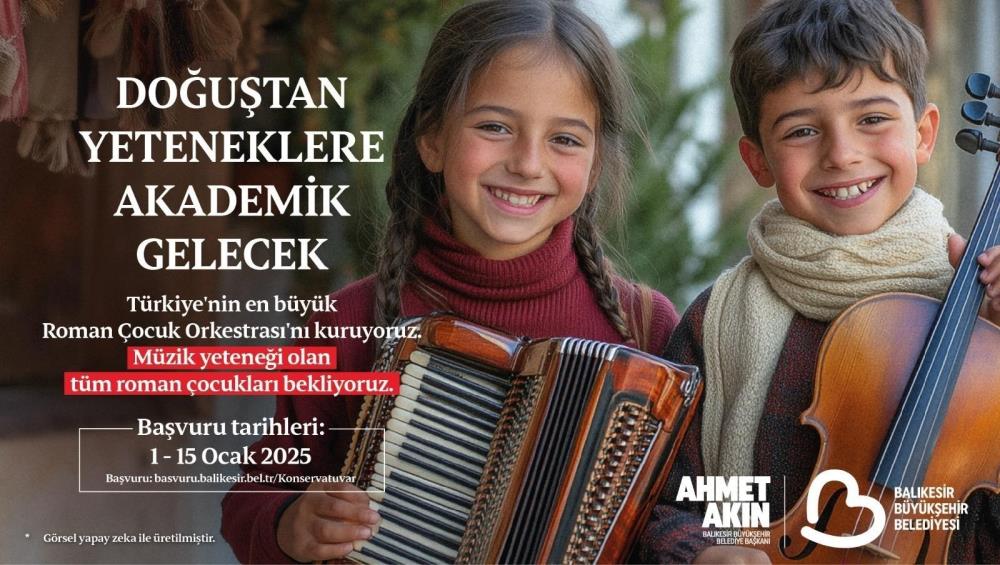 Türkiye’nin en büyük Roman Çocuk Orkestrası kuruluyor Balıkesir Büyükşehir Belediyesi tarafından Türkiye’nin en büyük Roman Çocuk Orkestrası