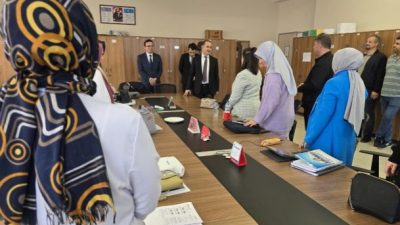 Bandırma Kaymakamı Engin Aksakal ve İlçe Milli Eğitim Müdürü Mutlu