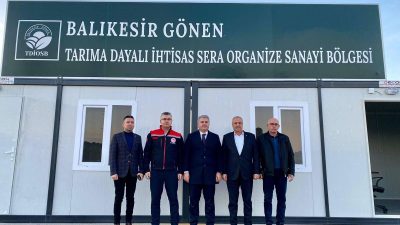 Modern tarımın en büyük yatırımlarından biri olan Gönen OTB sahasında