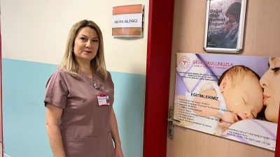 Bandırma Eğitim ve Araştırma Hastanesi’nde hizmete giren Ebe Polikliniği, anne