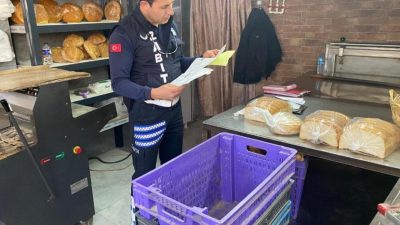 Erdek’te fırınlar denetlenerek gramaj standartları, fiyat tarifesi ve hijyen koşulları