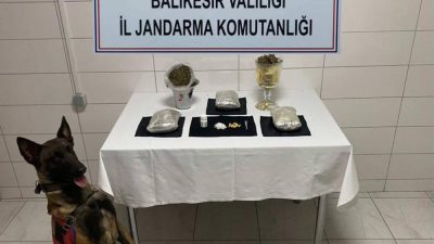 Balıkesir’de jandarma ekipleri tarafından 8 ilçede gerçekleştirilen uyuşturucu operasyonlarında 8