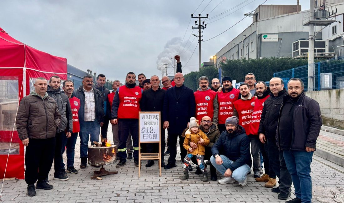 Milletvekili Sarı, Bandırma OSB’de grev yapan işçileri unutmadı CHP Balıkesir Milletvekili Serkan Sarı, Bandırma Organize Sanayi Bölgesi’nde 20