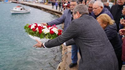 Ayvalık’ta; mübadelenin 102. Yıldönümünde Cunda (Alibey) Adası’nda günün anısına tören