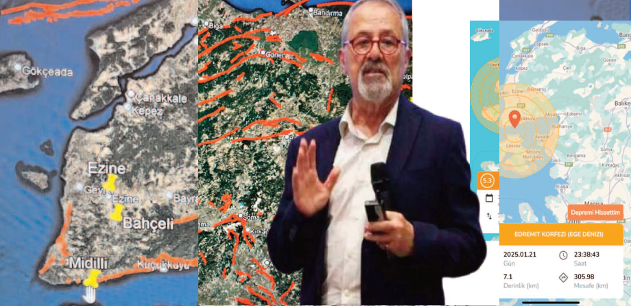 Prof. Dr. Naci Görür: “Marmara ve Kuzey Ege Fay Hattı stres biriktiriyor” Türk Jeolog Deprem Yer Bilimci Prof. Dr. Naci Görür, depremi