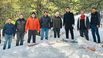 Havran İlçe Tarım ve Orman Müdürlüğü, kar yağışının etkili olduğu
