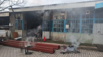 Bandırma’da Yeni Sanayi Sitesi’nde meydana gelen patlamada bir kişi yaralandı.