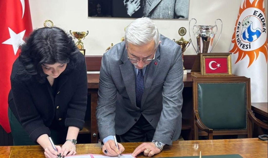 Erdek Belediyesi’nden personeline eğitim desteği Erdek Belediyesi eğitime destek vermek amacıyla iş birliği protokolü imzalayarak