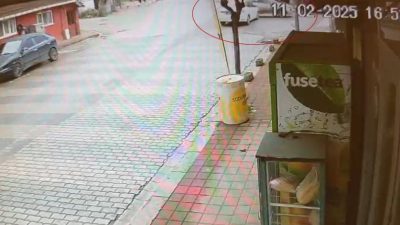 Gönen’de alkollü sürücünün neden olduğu trafik kazasında maddi hasar meydana