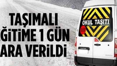 Dursunbey’de Hıfzısıhha Kurulu kararı ile taşımalı eğitime 1 gün ara