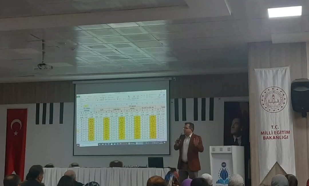 Ali Öztaylan Anadolu İmam Hatip Lisesi’nde yapılan bilgilendirme toplantısında doğru