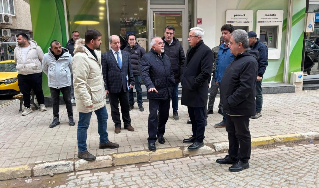 Erdek Belediye Başkanı Burhan Karışık, BASKİ Genel Müdürü Erdoğan Öztürk