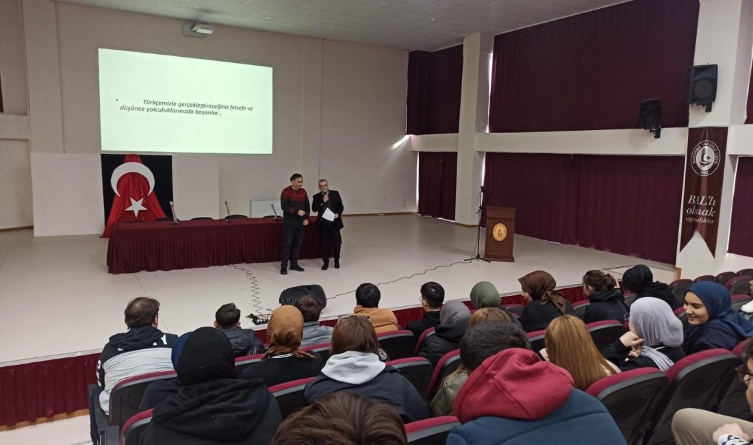 Bandırma’da öğrencilere felsefi bakış açısı kazandırıldı Bandırma Anadolu İmam Hatip Lisesi’nde düzenlenen seminerde, düşüncenin sonsuz yolculuğu