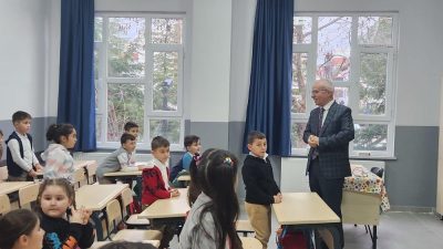  Karesi’de bulunan Albay Tayyar Nuran Oğuz İlkokuluna yapılan 12 sınıflı