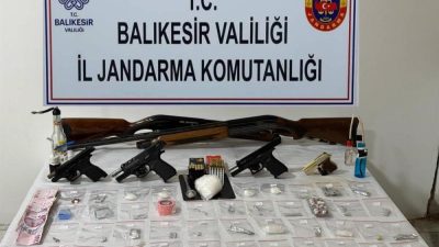 Balıkesir İl Jandarma Komutanlığı ekipleri, kaçakçılık ve organize suçlarla mücadele