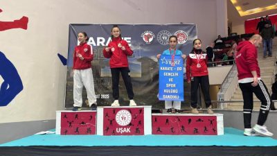 Uşak’ta düzenlenen Ege Karate Ligi 2. Etabında Manyasspor Karate Takımı