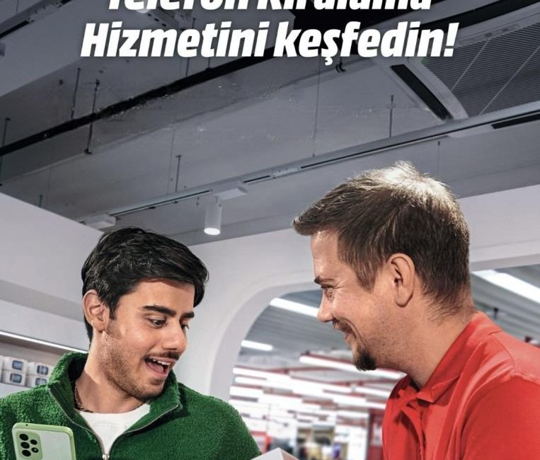 Türkiye genelinde tüm mağazalarında akıllı telefon kiralama hizmeti veren MediaMarkt,