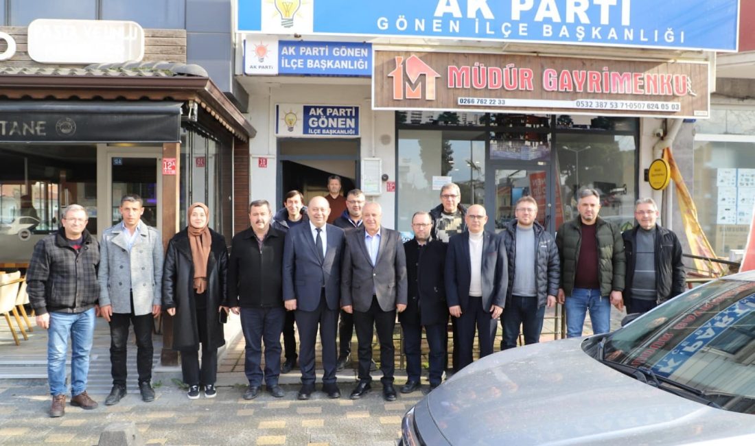 Gönen Belediye Başkanı İbrahim Palaz, AK Parti Gönen İlçe Başkanlığı’nı