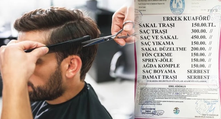 Erdek’teki berberlere yeni tarife Erdek Esnaf ve Sanatkarlar Odası tarafından, ilçemiz ve bağlı kırsal