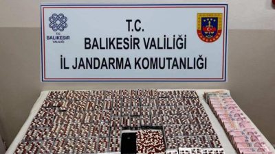  Balıkesir İl Jandarma Komutanlığı ekipleri, kaçakçılık ve organize suçlarla mücadele