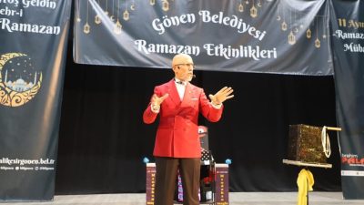 Gönen Belediyesi’nin Ramazan etkinlikleri kapsamında düzenlediği Mendakon İllüzyonist Gösterisi, Gülez