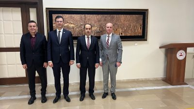 BANSİAD Yönetim Kurulu Başkanı Mehmet Ali Ozar ve üyeleri, Bandırma