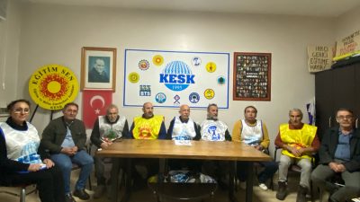 KESK Dönem Sözcüsü Bülent Akhan, ülkede emeğin haklarının yok sayıldığını,