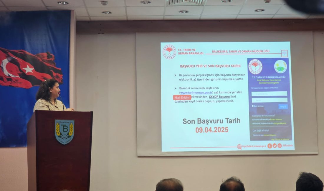 Bandırma’da çiftçilere yüzde 50 hibe fırsatı anlatıldı Bandırma’da düzenlenen bilgilendirme toplantısında, kırsal kalkınma destekleri kapsamında çiftçilere ve