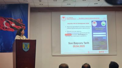Bandırma’da düzenlenen bilgilendirme toplantısında, kırsal kalkınma destekleri kapsamında çiftçilere ve