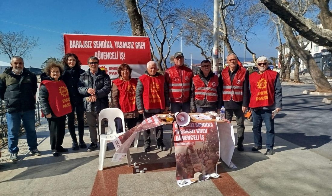Emek Partisi’nin “Barajsız Sendika, Yasaksız Grev, Güvenceli İş” kampanyası kapsamında