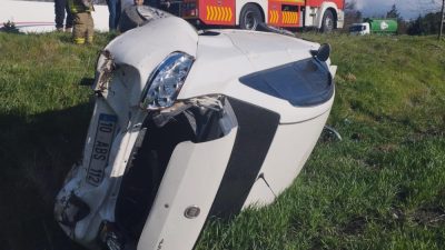 Balıkesir-Bandırma Karayolu üzerinde meydana gelen trafik kazasında 1 kişi yaralandı.