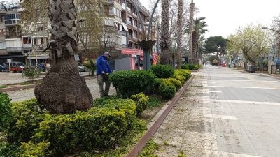 Erdek Belediyesi tarafından yaz aylarına hazırlık çalışmaları kapsamında ilçe genelinde