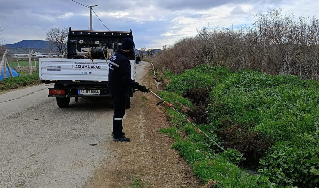 Sivrisineksiz yaz için Büyükşehir seferber Balıkesir Büyükşehir Belediyesi, sivrisinek ve haşerelere karşı mücadelesini yıl boyu