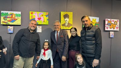 Bandırma’da okul öncesi öğrencilerinin yıl boyunca hazırladığı resimler, “Bir Yılın