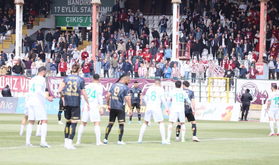 Trendyol 1. Lig: Bandırmaspor: 1 – Iğdır FK: 1 Trendyol 1. Lig’in 34. haftasında Bandırmaspor, evinde Iğdır FK ile