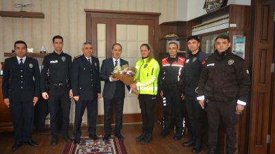 Polis Haftası etkinlikleri kapsamında, İlçe Emniyet Müdürü Mesut Demirdaş ve