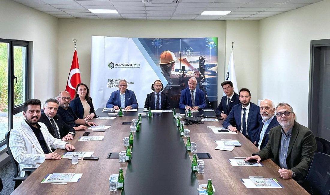 Marmara OSB’de ekonomik ve çevreci gelecek masaya yatırıldı Bandırma Kaymakamı Engin Aksakal, Belediye Başkanı Dursun Mirza ve Marmara
