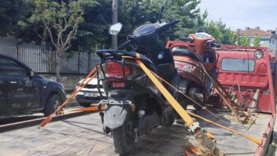 Gönen’de polis ekipleri plakasız, tescilsiz ya da teknik yeterlilikleri bulunmayan