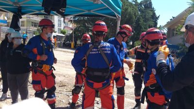 911 Arama Kurtarma Derneği Bandırma ekibi, Balıkesir Valiliği koordinesinde düzenlenen
