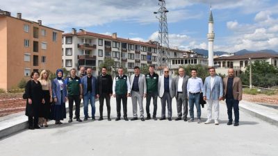  Edremit’te yürütülen altyapı çalışmaları kapsamında “Edremit Çayı Taşkın Koruma İnşaatı”