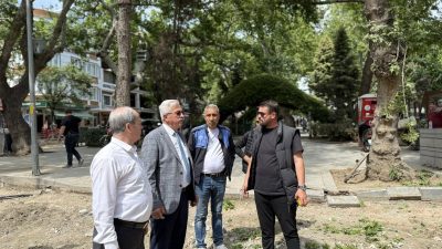 Erdek’te belediye ekipleri, ilçe genelinde altyapı ve çevre düzenleme çalışmalarını