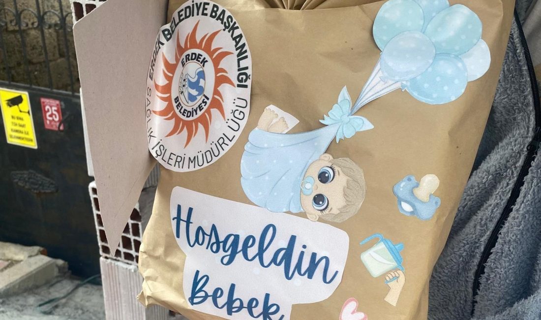Erdek Belediyesi, yeni doğan bebekler için başlattığı özel destek uygulamasıyla