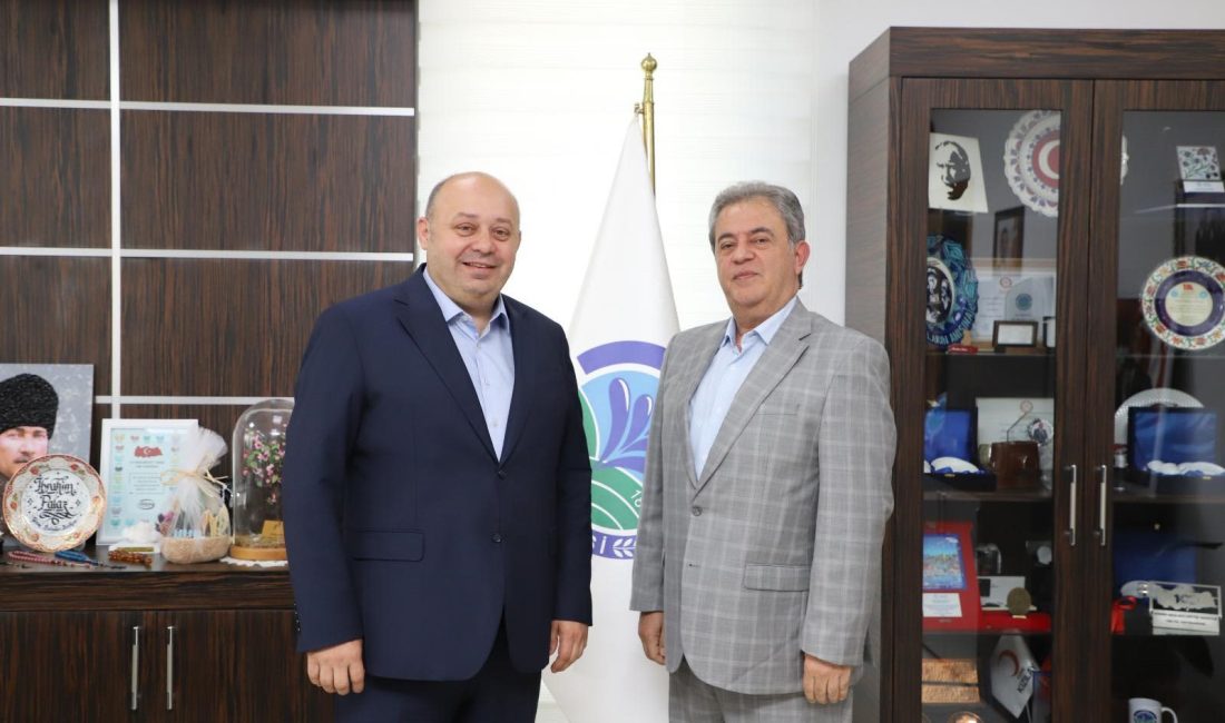BASKİ Genel Müdürü Erdoğan Öztürk, Gönen Belediye Başkanı İbrahim Palaz’ı