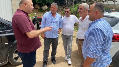 Ulukır ve Ilıcaoba mahallelerinde düzenlenen köy hayrına katılan Gönen Belediye