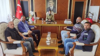 UEDAŞ yöneticileri, Marmara Kaymakamı Safiye Orhan’ı ziyaret ederek bölgede yürütülen