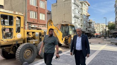 Erdek’in önemli arterlerinden Zübeyde Hanım Caddesi, altyapıdan asfalt serimine kadar