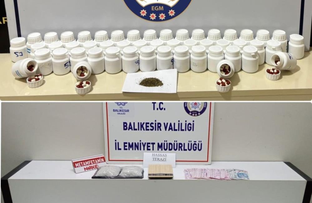 Balıkesir’de zehir tacirlerine geçit yok Balıkesir İl Emniyet Müdürlüğüne bağlı Narkotik Suçlarla Mücadele ekipleri tarafından