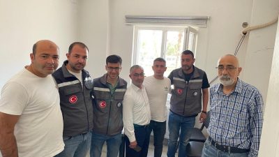 Manyas Belediye Başkanı Ahmet Duru ve ilçe yöneticileri, belediye ve