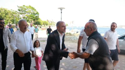 Marmara Adalar Belediye Başkanı Aydın Dinçer, bayramın ilk gününde üç